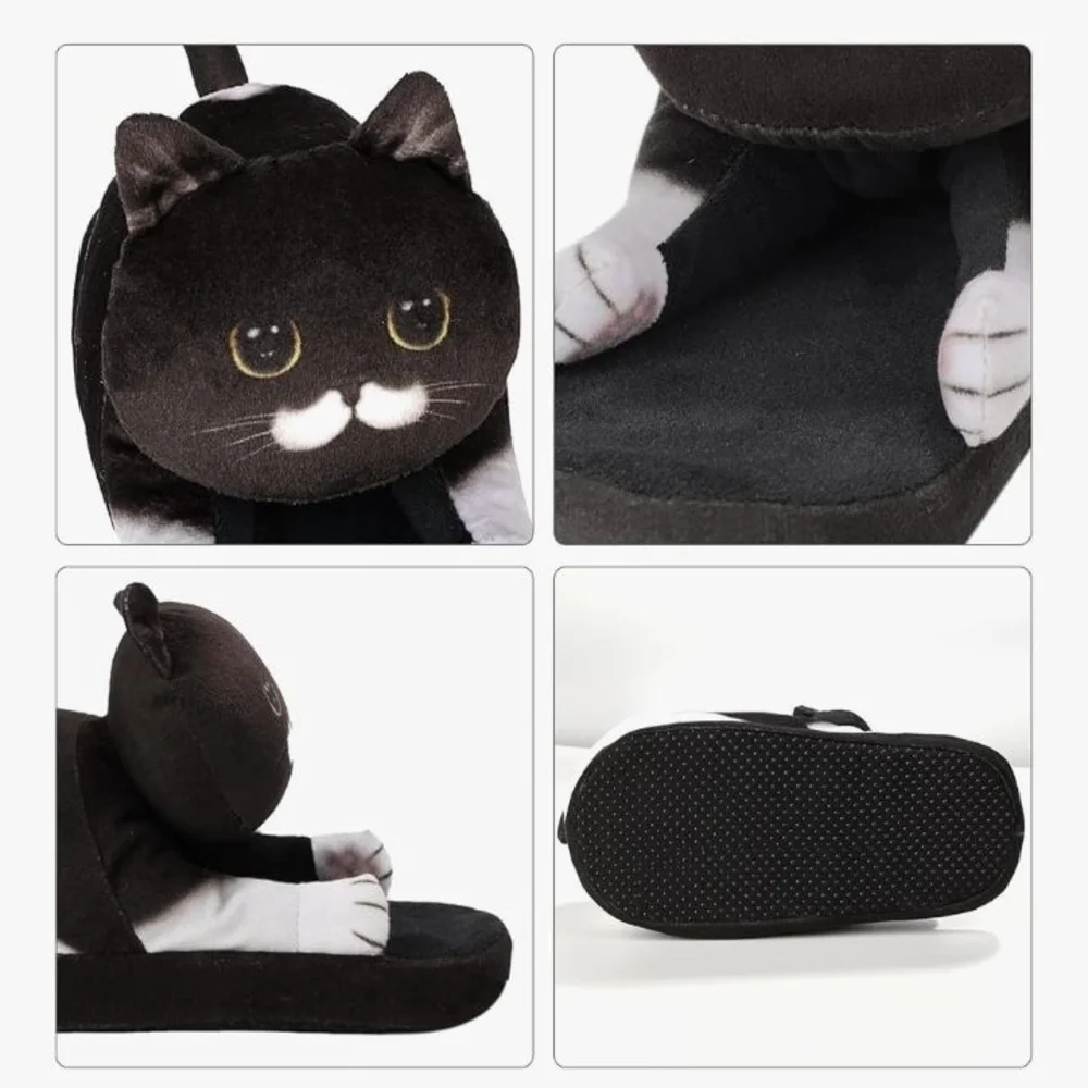 Amazon Black Cat Kids Slippers